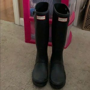 Matte Black Hunter Rain Boots